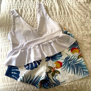 tropical two piece set